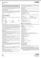 Vimar BY-ALARM PLUS Bedienungsanleitung