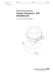 Endress+Hauser Proline Cubemass C 100 PROFIBUS DP Betriebsanleitung