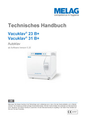 MELAG Vacuklav 31 B+ Technisches Handbuch