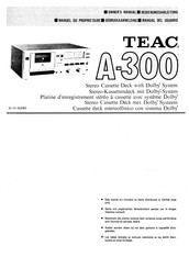 Teac A-300 Bedienungsanleitung