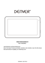 Denver TAQ-10082MK2 Benutzerhandbuch