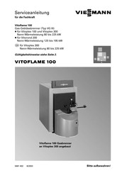 Viessmann VITOFLAME 100 Serviceanleitung Für Die Fachkraft
