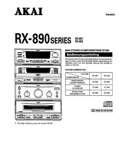 Akai RX-890 Serie Bedienungsanleitung