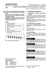 oventrop Regudis W Einbau- Und Betriebsanleitung Für Fachpersonal