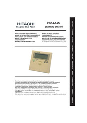 Hitachi PSC-A64S Installations- Und Betriebshandbuch