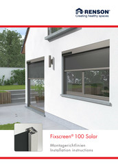 Renson Fixscreen 100 Solar Montagerichtlinien
