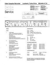 Philips VR637/13 Servicehandbuch