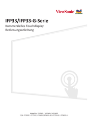 ViewSonic IFP33 Serie Bedienungsanleitung