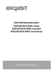 exquisit KGC320-95-E-040C inoxlook Gebrauchsanweisung
