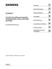 Siemens SITRANS MASS FC300 Sicherheitshinweise