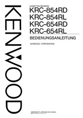 Kenwood KRC-854RL Bedienungsanleitung