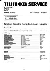 Telefunken HT 990 RDS Serviceanleitung