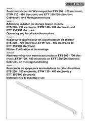 STIEBEL ELTRON ETT 500 electronic Montageanweisung