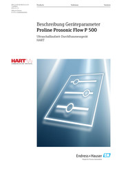 Endress+Hauser Proline Prosonic Flow P 500 Beschreibung Gerätefunktionen