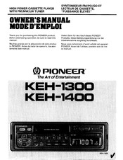 Pioneer KEH-1400 Bedienungsanleitung