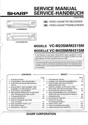 Sharp VC-M231SM Servicehandbuch
