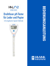 Hanna Instruments HI9810442 Bedienungsanleitung