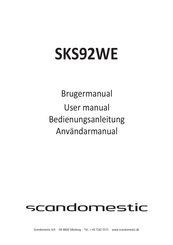 Scandomestic SKS92WE Bedienungsanleitung