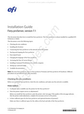 EFI Fiery proServer Installationshandbuch