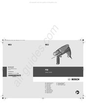 Bosch PSB 550 RE Originalbetriebsanleitung
