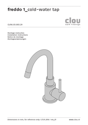 Clou freddo 1_cold-water tap Montageanleitung