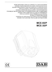 DAB MCE-55/P Installations- Und Wartungsanleitungen