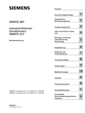 Siemens SIMATIC CloudConnect 712 Betriebsanleitung