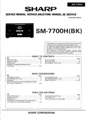 Sharp SM-7700HBK Serviceanleitung