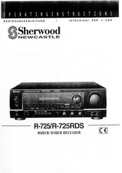 Sherwood Newcastle R-725 Bedienungsanleitung