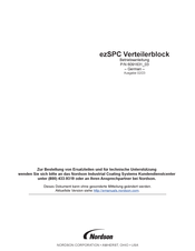 Nordson ezSPC Verteilerblock Betriebsanleitung