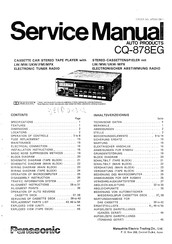 Panasonic CQ-878EG Serviceanleitung