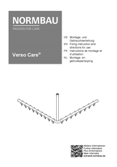 NORMBAU Verso Care Montage- Und Gebrauchsanleitung