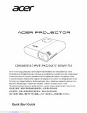 Acer CWV1733 Bedienungsanleitung
