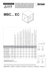 Harmann MBC 280/2000EC Montageanleitung