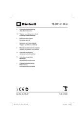 EINHELL TE-CD 12/1 3X-Li Originalbetriebsanleitung