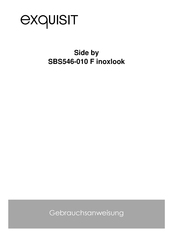 exquisit Side by SBS546-010 F inoxlook Gebrauchsanweisung