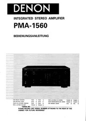 Denon PMA-1560 Bedienungsanleitung