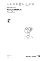 Endress+Hauser Micropilot M FMR245 Betriebsanleitung