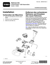 Toro Greensmaster 1026 Installationsanweisungen