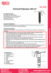 BGS technic 3140 Bedienungsanleitung