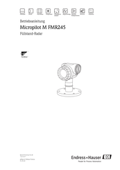 Endress+Hauser Micropilot M FMR245 Betriebsanleitung