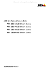 Axis Communications Q3515-LVE Installationsanleitung