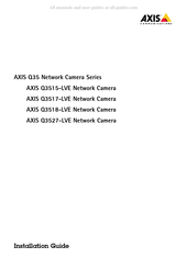 Axis Communications Q3527-LVE Installationsanleitung