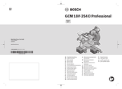 Bosch HEAVY DUTY GCM 18V-254 D Professional Originalbetriebsanleitung