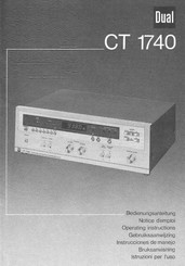 Dual CT 1740 Bedienungsanleitung