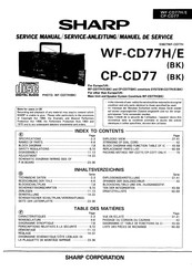 Sharp WF-CD77H/E Serviceanleitung