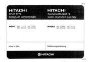 Hitachi RAS-2142CF Bedienungsanleitung