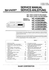 Sharp VC-A30GM Serviceanleitung