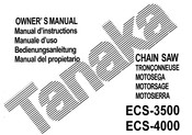 Tanaka ECS-3500 Betriebsanleitung