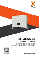 SolaX Power X3-MGA-25K-G2-LV Bedienungsanleitung